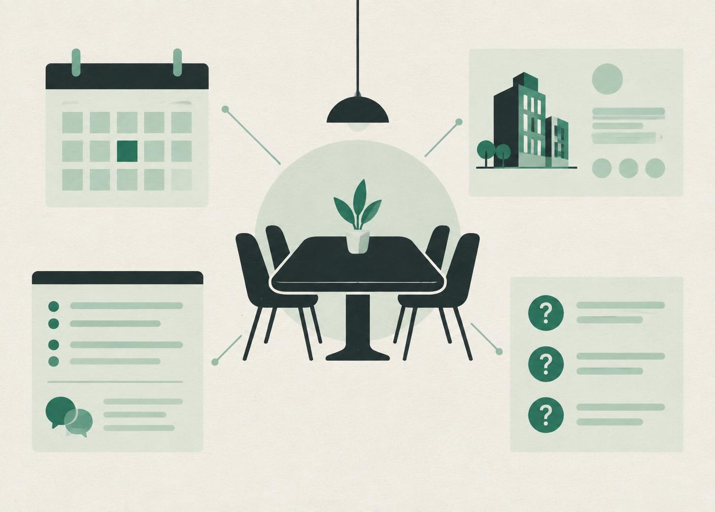 Meeting context assembled into a concise sales briefing
